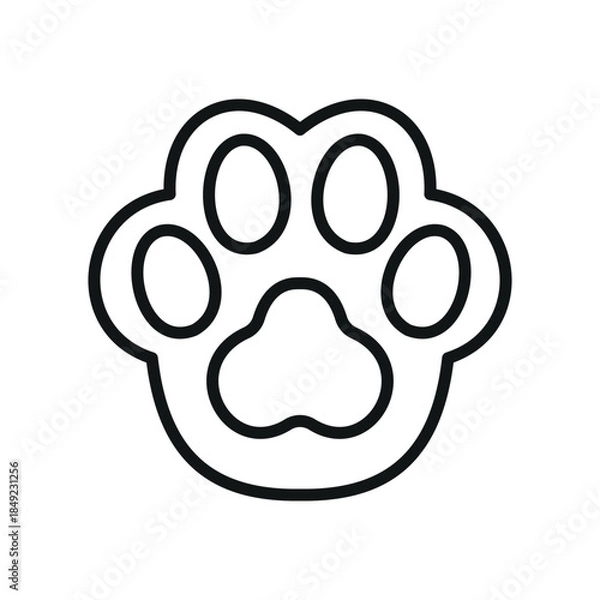 Obraz Cat Paw Icon Vector Collection