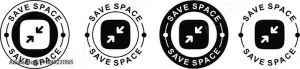 Fototapeta Save space vector design . 