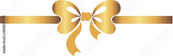 Obraz gold ribbon icon.epfestive frame made of gold ribbon and rounded bow, for holiday designs, invitations, flyers or decorative frames