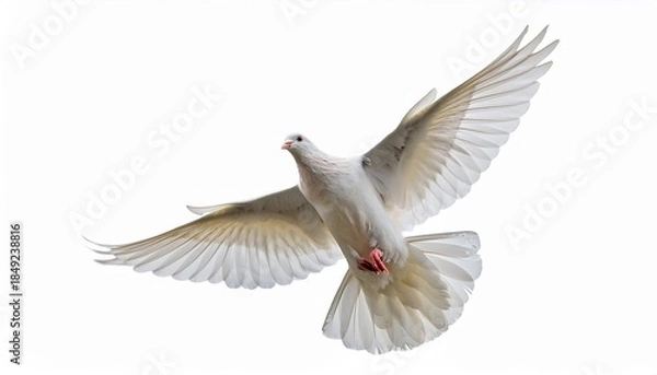 Obraz White dove in flight