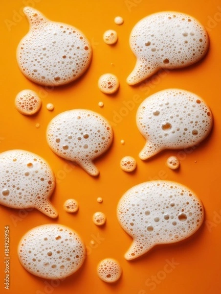 Fototapeta speech bubbles made from beer