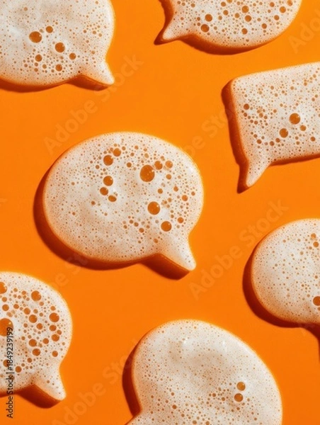 Fototapeta speech bubbles made from beer