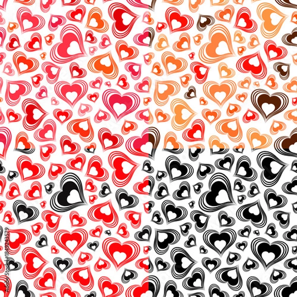Obraz Valentines Day Seamless Pattern