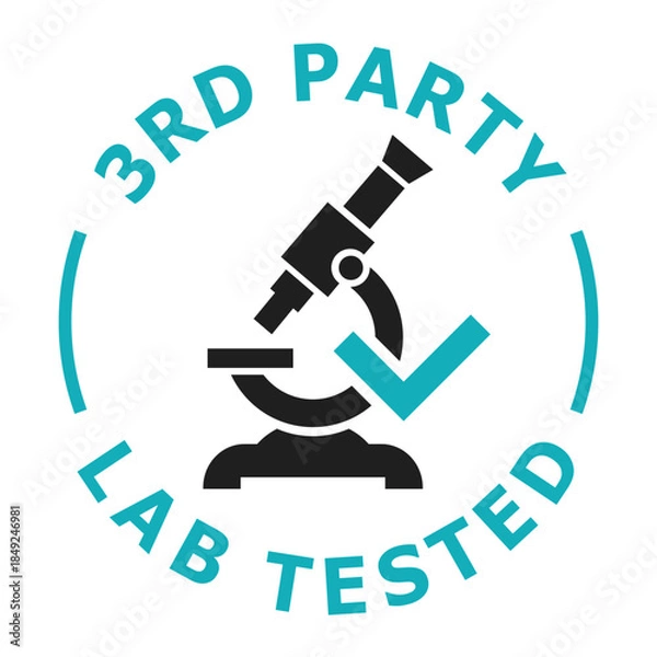 Obraz Third party lab tested icon