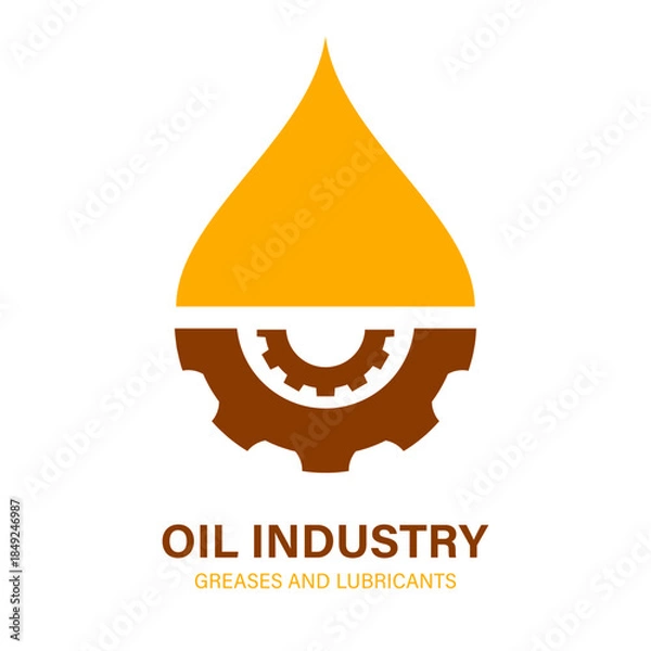 Obraz Gear lube vector icon