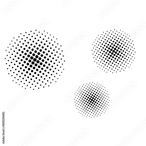 Fototapeta abstract halftone dots