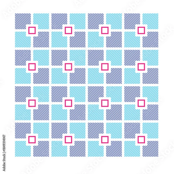 Obraz seamless pattern with geometric shapes