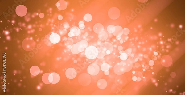 Obraz abstract orange bokeh background