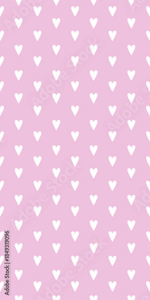 Obraz Valentine's seamless Pattern, Smartphone background