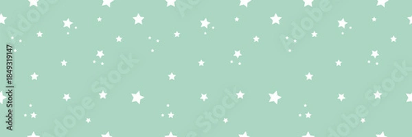 Obraz Seamless star pattern banner, endless texture background