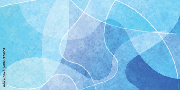 Obraz 和柄　青　模様　背景