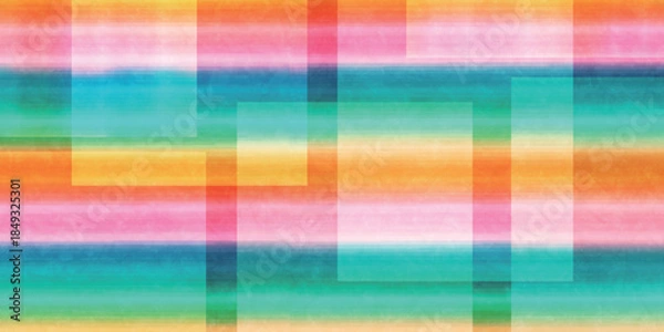 Obraz 和柄　カラフル　模様　背景