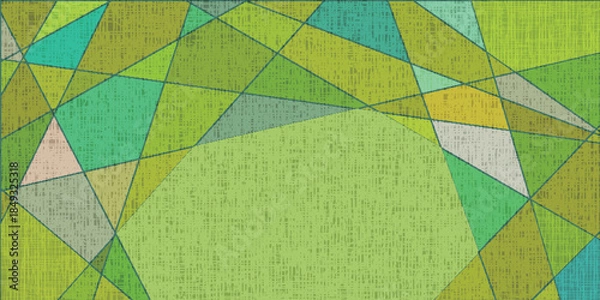 Obraz 和柄　緑　模様　背景