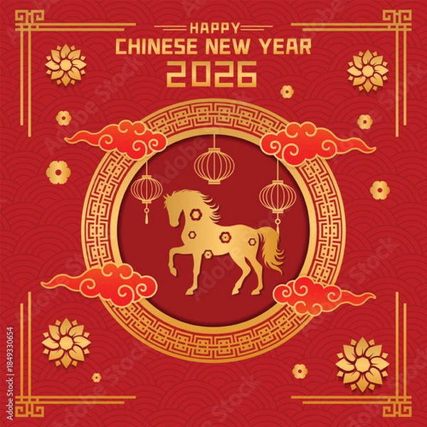 Fototapeta Chinese New Year 2026 Year of the Horse