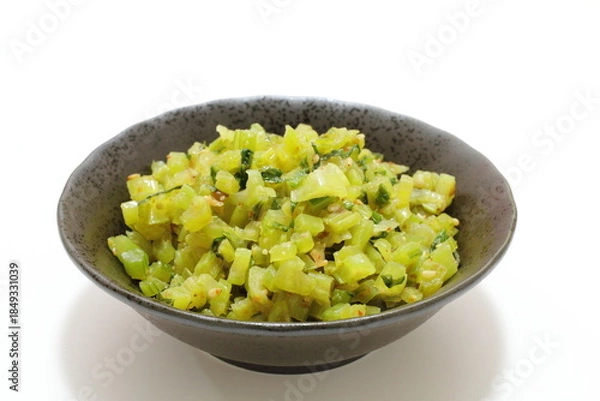 Fototapeta カブの葉のごま油炒め