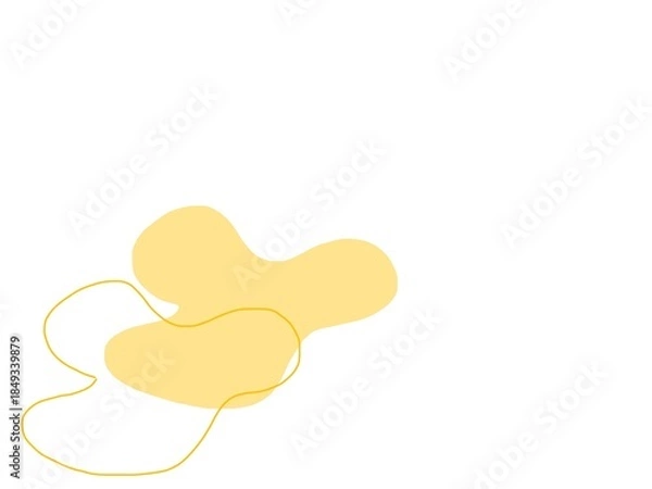 Obraz Memphis pattern in orange color with white background