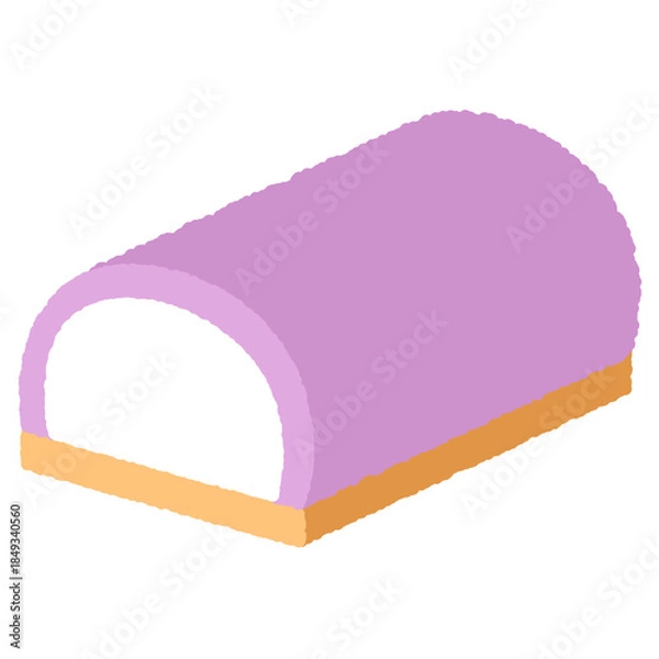 Obraz 手書き風の単品アイコンイラスト　食べ物　かまぼこ