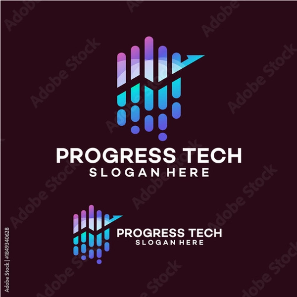 Obraz Modern Progress Technology logo template