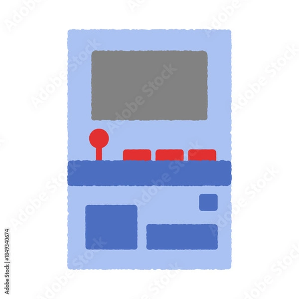 Obraz 手書き風のアイコン　ゲーム筐体