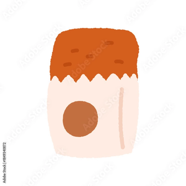 Obraz 手書き風の単品アイコンイラスト　食べ物　チキン