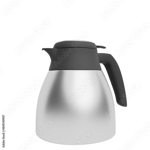 Obraz 3D Render Stainless Steel Thermal Coffee Carafe