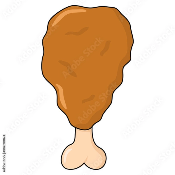 Obraz fried chicken leg