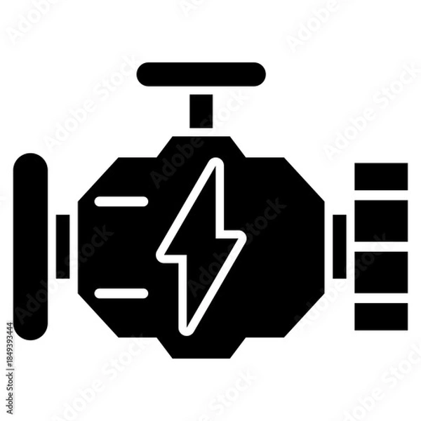 Obraz engine  glyph icon