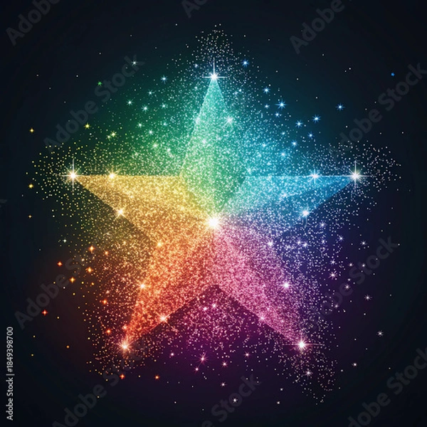 Fototapeta abstract starry night background