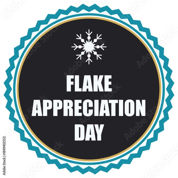 Obraz Flake Appreciation Day sticker