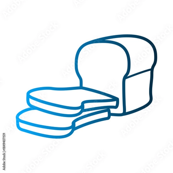 Obraz Bread icon deign template