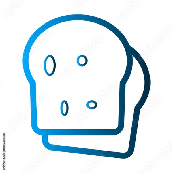 Obraz Bread icon deign template