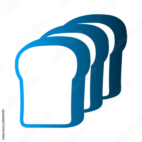 Obraz Bread icon deign template