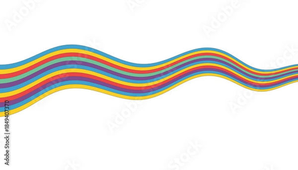 Obraz abstract colorful wave background