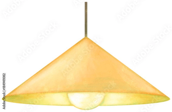 Obraz シンプルなペンダントライトのイラスト