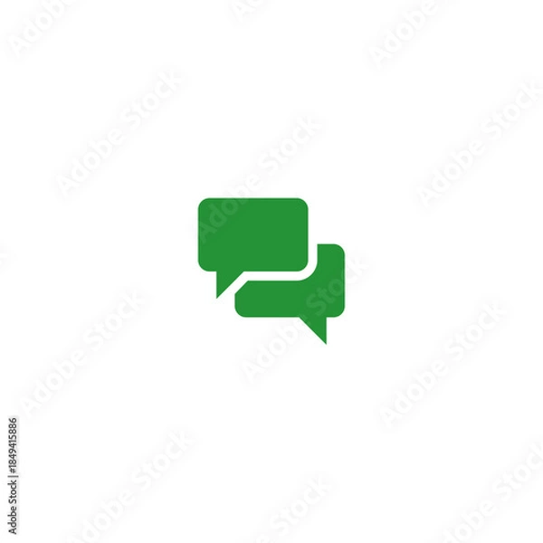 Obraz Chat talk icon flat vector design