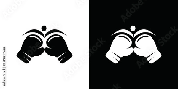 Obraz simple boxing glove logo vector