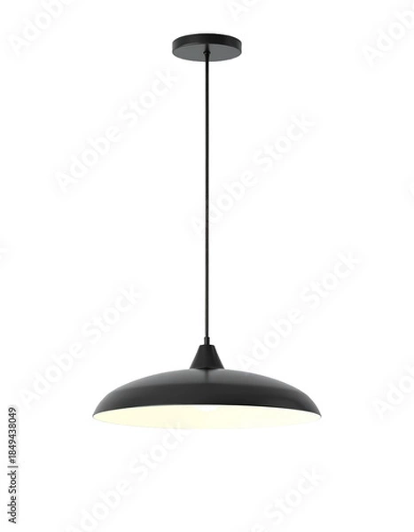 Obraz Modern and simple pendant light against an isolated background.