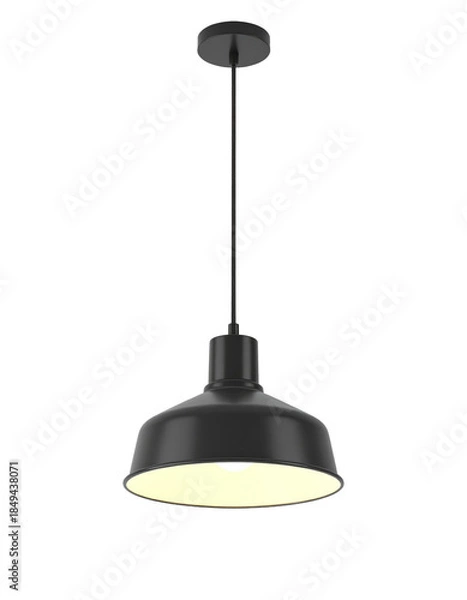Obraz Modern and simple pendant light against an isolated background.