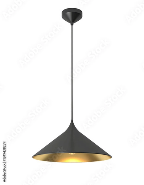 Obraz Modern and simple pendant light against an isolated background.
