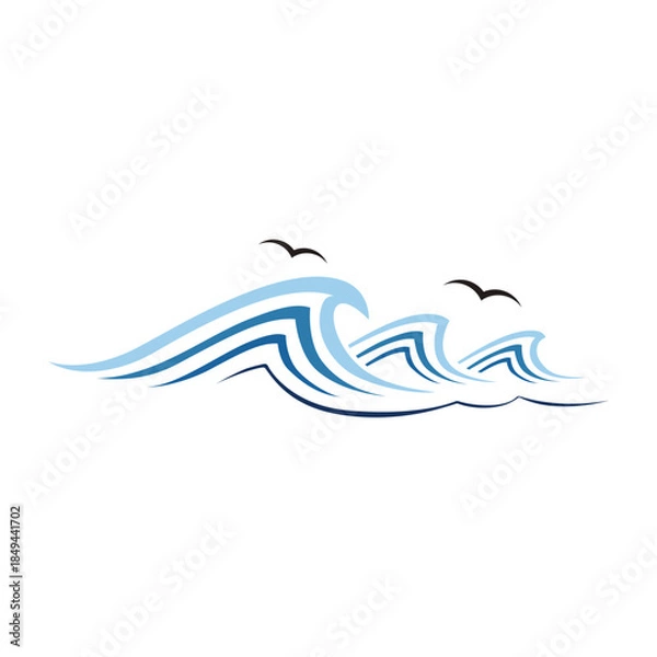 Obraz Make a Professional Wave Vector Icon