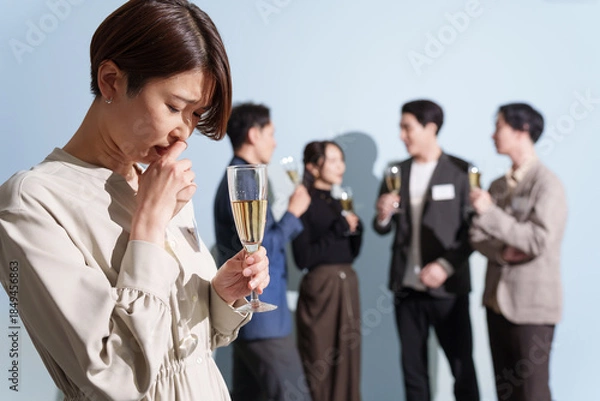 Fototapeta 婚活パーティーで失敗する30代女性