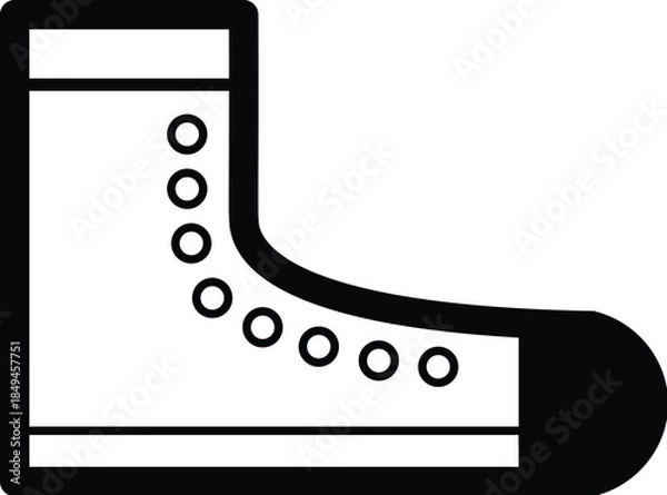 Obraz shoe vector ilustration isolated on wite background