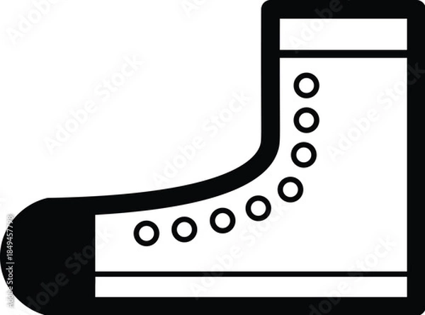 Obraz shoe vector ilustration isolated on wite background