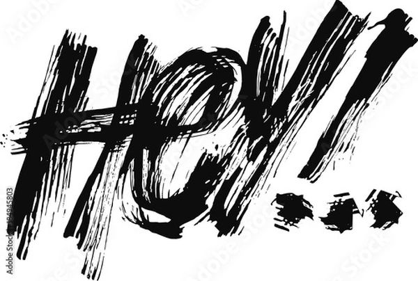 Obraz calligraphic writing