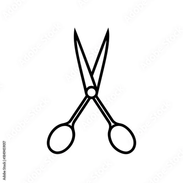 Fototapeta scissors isolated on white
