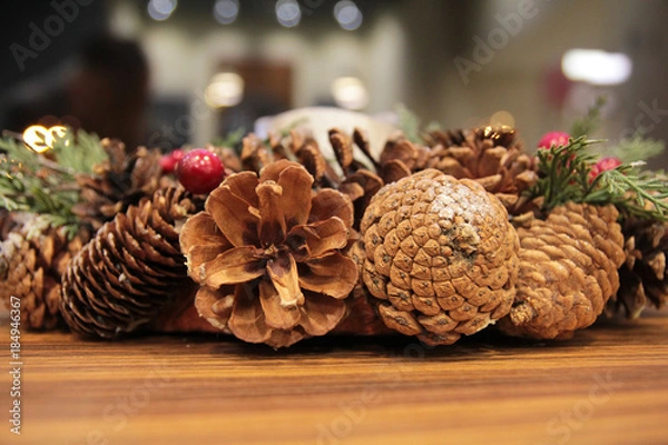 Obraz Christmas cones decoration