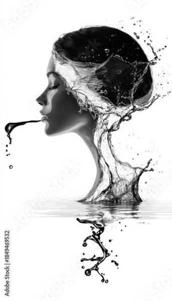 Obraz Fluid Expression Abstract Profile