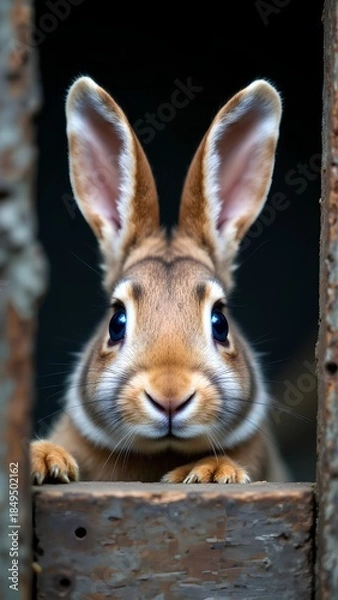 Obraz rabbit in a cage