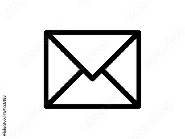 Obraz メールアイコン / Mail Icon – メッセージ・通信・連絡のシンボル