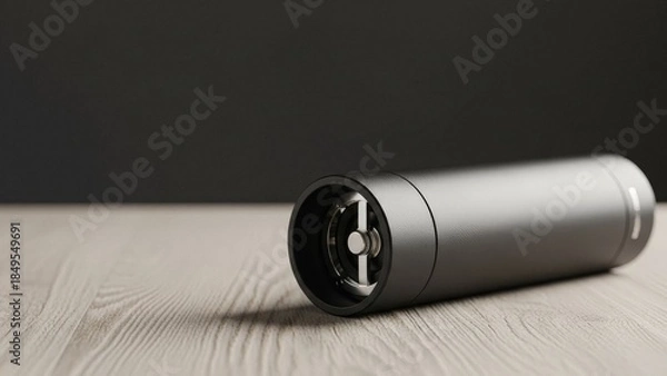 Obraz Sleek Black Cylinder Device